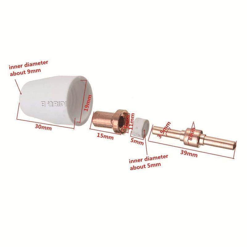 PT-3/1温州40A/等离子切割配件G40YJR电极喷嘴L护嘴分流器保100PC