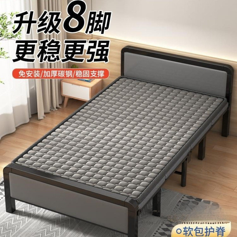 折叠床成人家用单人床便携可收缩一米二出租屋结实耐用硬板铁架床