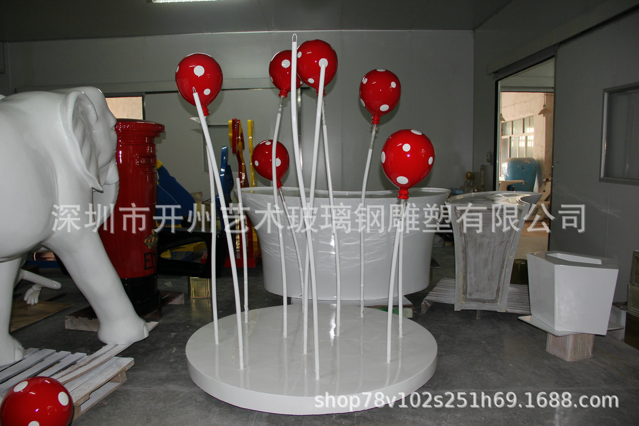 玻璃钢门头雕塑户外游乐园果园大型卡通气球幼儿园门口摆件装饰品