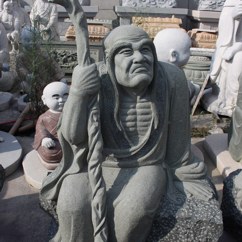 昆明筇竹寺五百罗汉石雕像图片 重庆罗汉寺寿山石罗汉整石雕刻