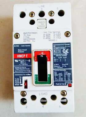 卡特拉汉莫Cutler-Hammer  工业断路器 HMCPE070M2C