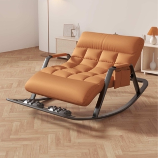 摇摇椅加大加宽新款家用阳台休闲可调节懒人沙发椅子双人折叠躺椅