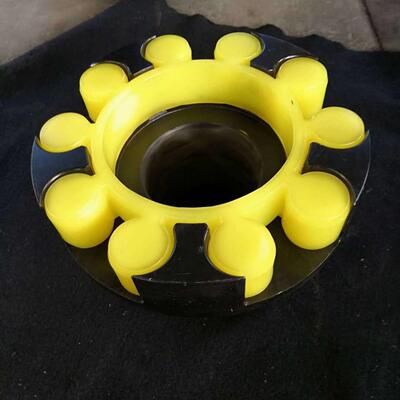 487传动轴梅花形轴弹性ML三爪式联器聚氨酯垫力空压机液耦合器用