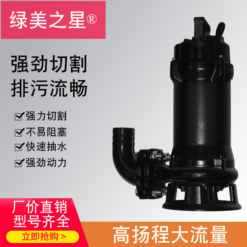绿美之星水泵小型潜水污水泵220V抽水泵