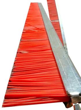 铁底座免烧砖机条刷红色铁ts-h1机皮砖毛刷条清洁耐磨业钢带工钢