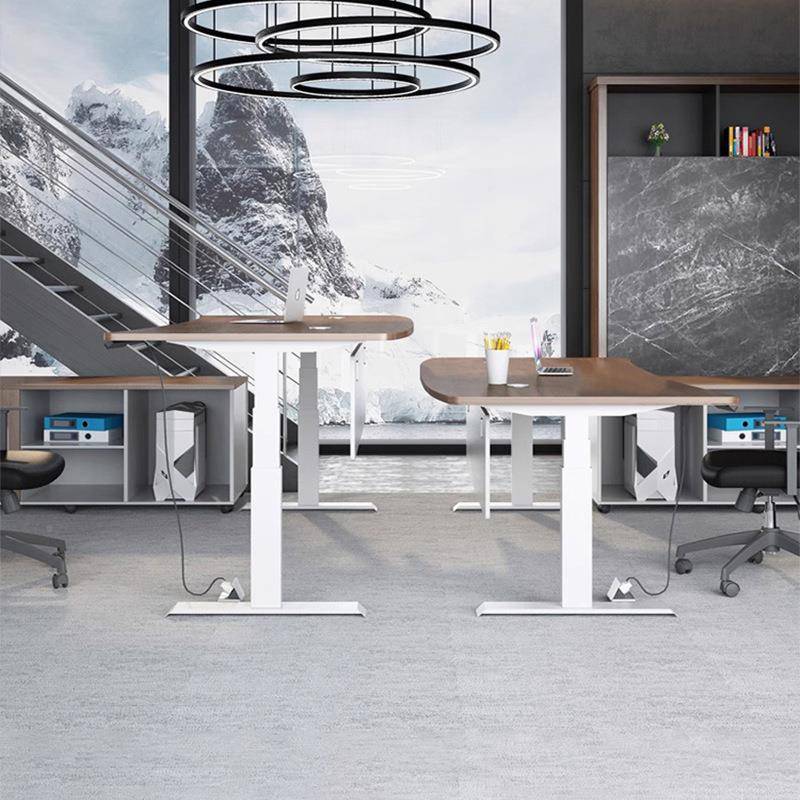 办家具电公动升降老板桌约代办公302室简桌椅现组合经理总裁桌双