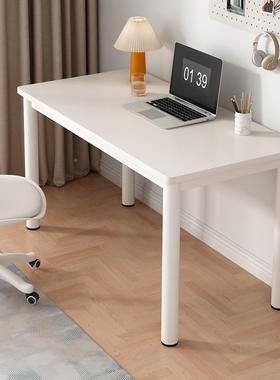 桌学生家用台电脑桌作白色简IGP约书写字桌学习桌式卧室化妆桌子