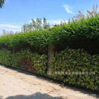 现货结构植物墙真植UCN物围围挡墙绿色态生钢施工蔽绿植围挡