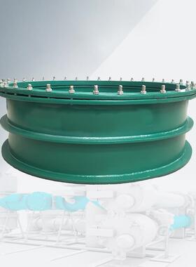 通风02S404柔性锈不钢防水套8管止穿墙双压盘防渗漏式DN00水纯标