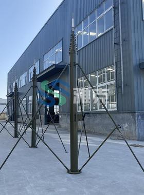 KMT式便携15米手动升降10米手动升降杆避雷8杆米针移动升降接闪器