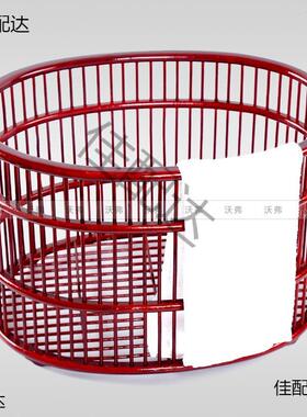 竹藤编毛蛋型筐收XUC纳筐脏衣篓酒店用装毛巾巾浴巾篮子椭圆布框