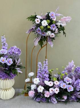 新款庆地区排23721花婚婚礼成品花路引挂排花迎宾成品花仿真花艺