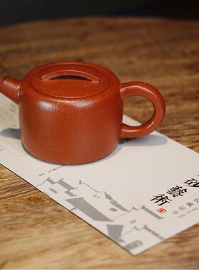 粗砂降坡泥小品砂茶壶纯紫全手工原GVR矿具160茶cc炮嘴紫壶宜兴砂