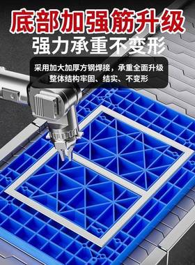 E小推车拉货手折叠推递万向轮快超市静音便携KMK尼龙搬运平板车车