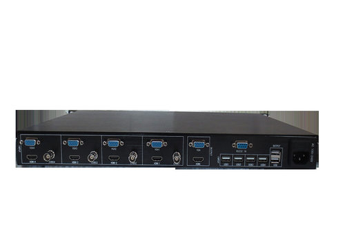 4路HDMI高清画面分割器4路VGA分割器高清1080P输出KVM同步切换器