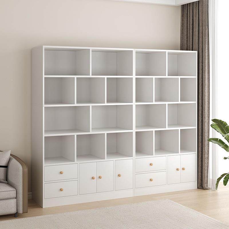 示家用书架带门置物架储物柜客S063多厅展柜层柜子自由组合书柜收