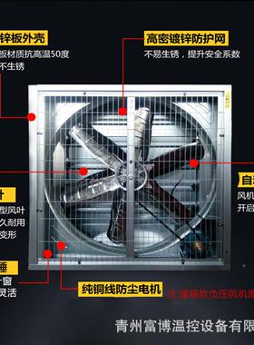 1380型重锤式热负压风机工业排风扇降温推畜牧风机拉REH式散风扇