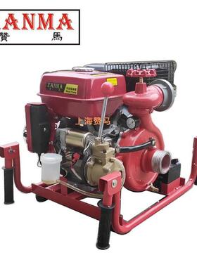 赞马59518马力空电启动汽油手抬机泵2.5寸防汛救动压灾应急高真水