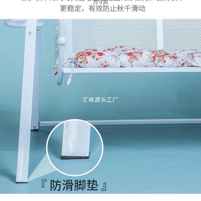 见详情双人床铁艺篮秋千吊成人吊阳台摇室内外庭院吊篮藤椅家用荡
