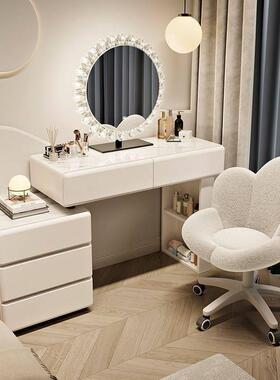 威然法奶SPH油式风居网红妆台斗柜一家体出租房间卧室梳梳妆台