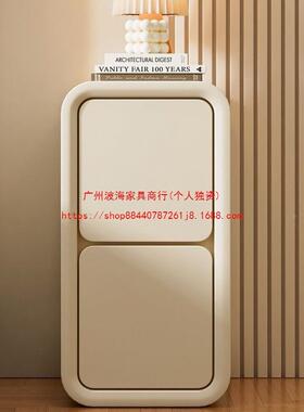 小户床头柜窄现型代简约小型窄小免安装轻ZZW奢窄款边柜奶油风床