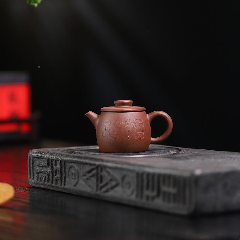 工厂宜紫兴小品紫砂工556原矿泥手紫砂壶家用巨轮紫砂壶茶壶具