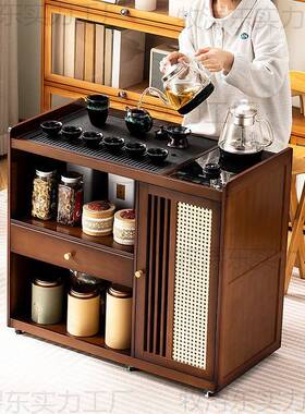 移动小型茶桌一茶全水柜家用放阳RPW台泡茶茶桌台体茶几桌子喝茶