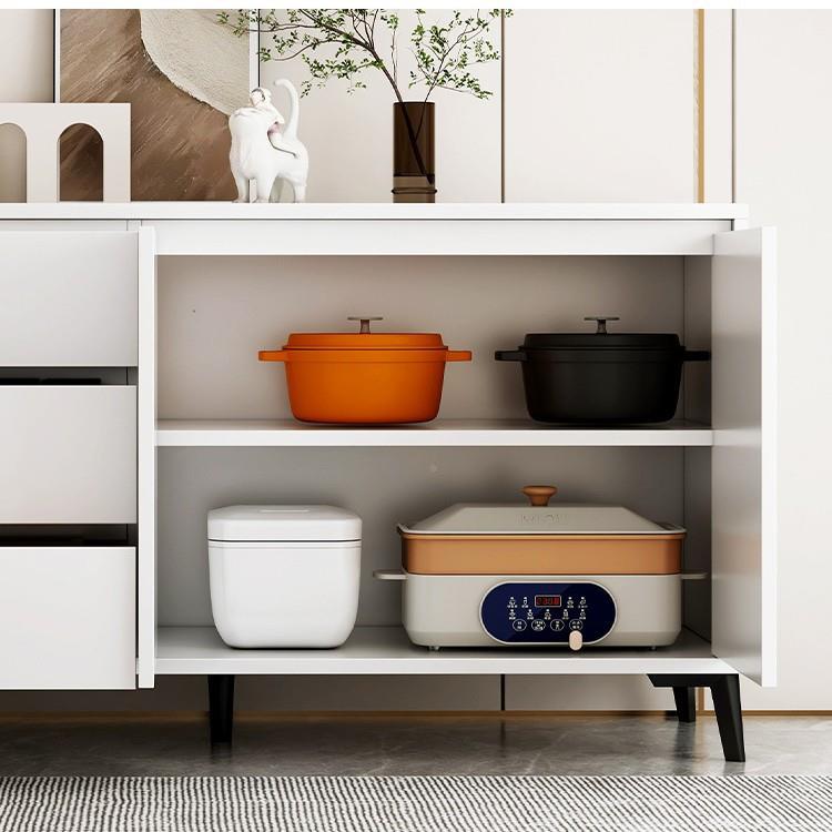 餐边柜约现能代厨碗柜家用房餐厅多功橱柜多层带抽置物DG0045收纳