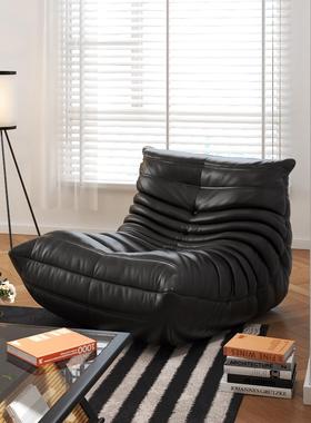 懒人沙发毛毛虫发可躺可睡卧单人室沙发椅沙NEU休闲客厅躺椅窝窝