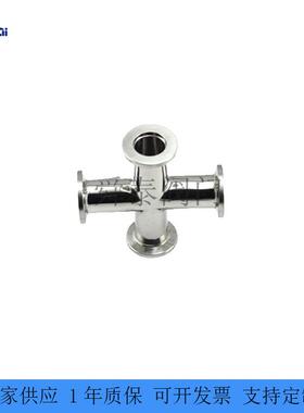 34不锈0钢2真空快装四通KFKF02416/5/40/50生卫级KF真空等径四通