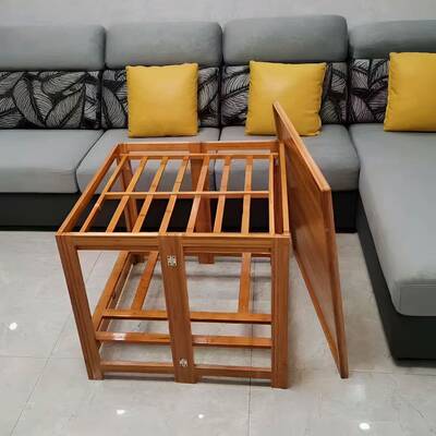 子楠家用烤火桌烤火桌全套一JDH整套竹折叠客厅多功取暖桌冬天能