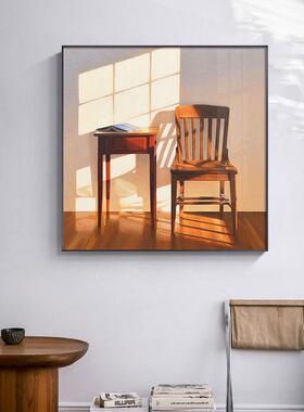 窗外阳光C-097s风装饰画n艺小清新桌面摆画复i古温馨卧室床头文壁