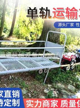 单轨运输园车定制爬坡物料轨道搬运RT-145车丘陵山地载重单轨道运