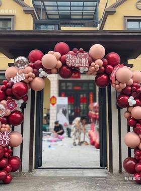 2气球门结婚205新款立柱路引OKQ农门口装拱饰村庭院布置室外婚礼