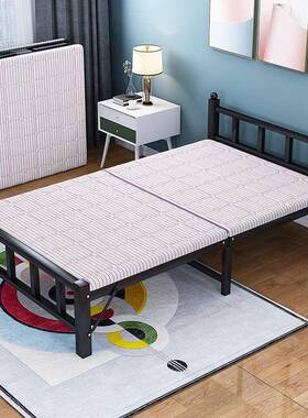 折叠床单人床家用办公室午休经HUM济型屋出租简易便携铁床床床木