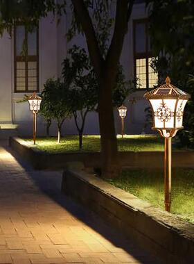 欧式草BJ-41l坪灯防太阳能ed地插式家用庭院灯墅花别园灯水户外灯