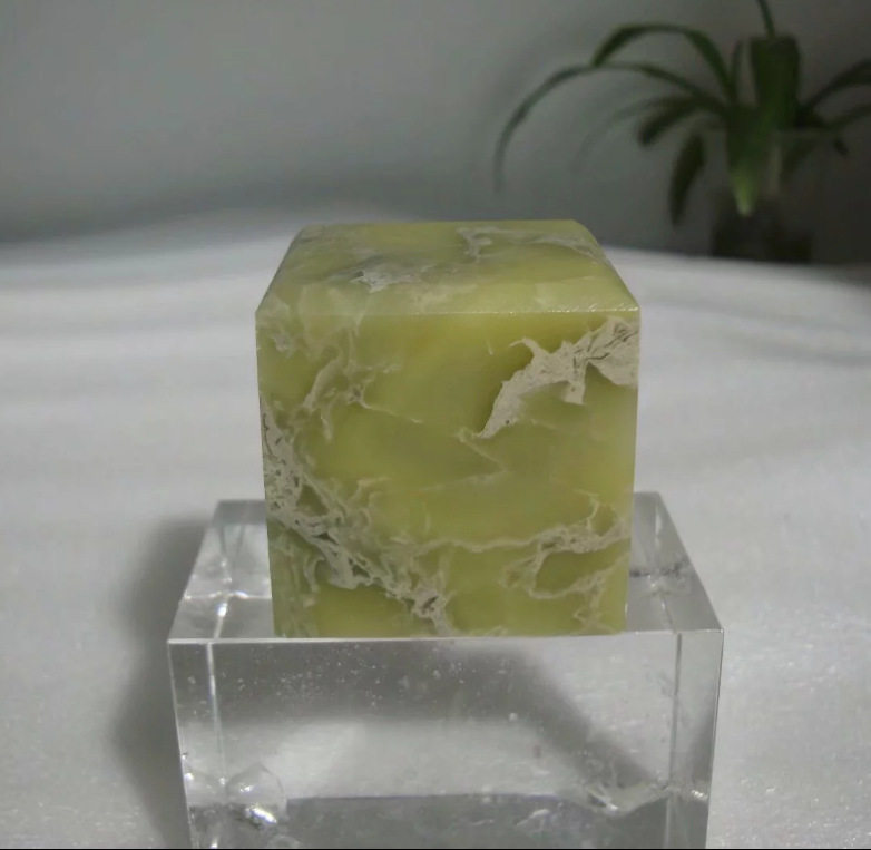 精品青田石封门青大方章5*5*5CM印章石料金石篆刻书法书画方章