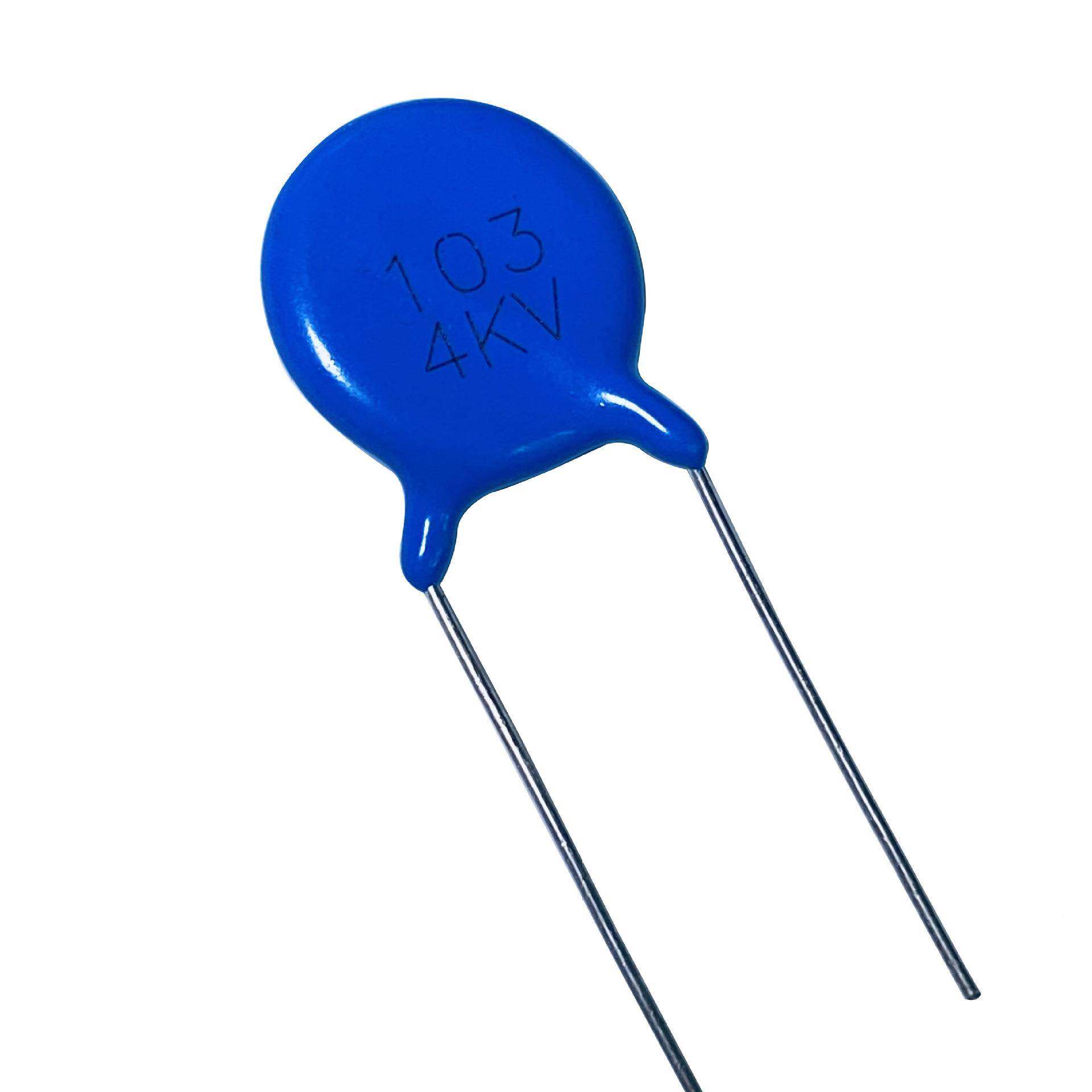 CT81高压瓷P片电器4KV102M容1000P=7.5/1F0MM陶瓷SHK瓷介电容