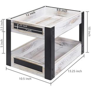 简约面时blt20200尚黑公桌面收办纳架2层工业风格 桌文件托盘色