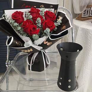 迷你04款包花神器插花筒迷你小筒小型束花包花专用小号插花神箭器