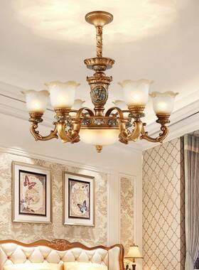 欧式脂树吊灯客厅主灯别奢华46856大卧气高档复古豪华餐厅室墅仿