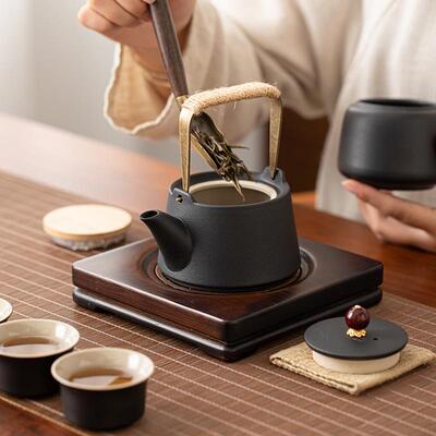 黑陶000101功套夫茶具盖装中式家用茶壶简约高档泡陶瓷碗喝茶杯整