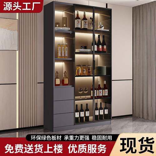 书璃门餐边柜简易柜客厅见详情落式防尘书柜经济小户型玻展示地柜