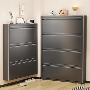 新款小入DQP户鞋柜翻斗式超薄窄门廊靠墙简约家用隐走形收纳小鞋