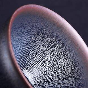 建盏金名家陈飞老国师松影银毫奖建盏UQG纯具手工茶杯主人杯茶束