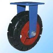 重铁芯PU聚氨酯脚轮载重万型向轱辘轮2工高业推车万向轮10寸10寸1