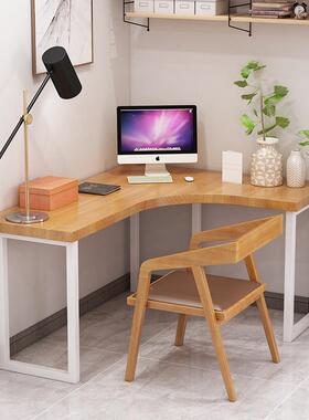 用简约代卧室转角电脑桌家L形电脑办公桌学yzy-264生经济型双人现