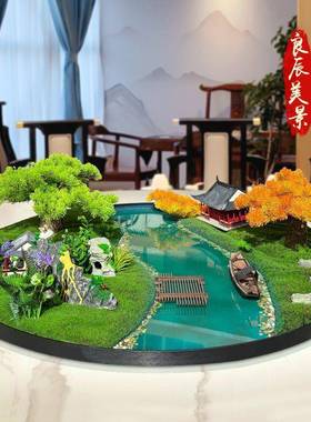 饭热销酒店大圆桌转盘中间桌餐假花摆花装饰品72666店摆景观轻奢