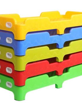 幼儿园午休床小孩98512床加辅导厚班拼塑床折叠全接幼儿床小料床