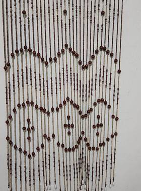 20320，5年热销古隔断波浪木珠门帘厂家2直典销有现货